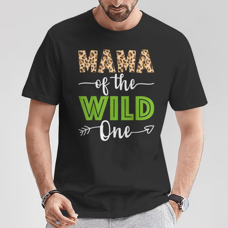 Mama Of The Wild One Zoo Animal 1St Birthday Safari Theme T-Shirt Funny Gifts