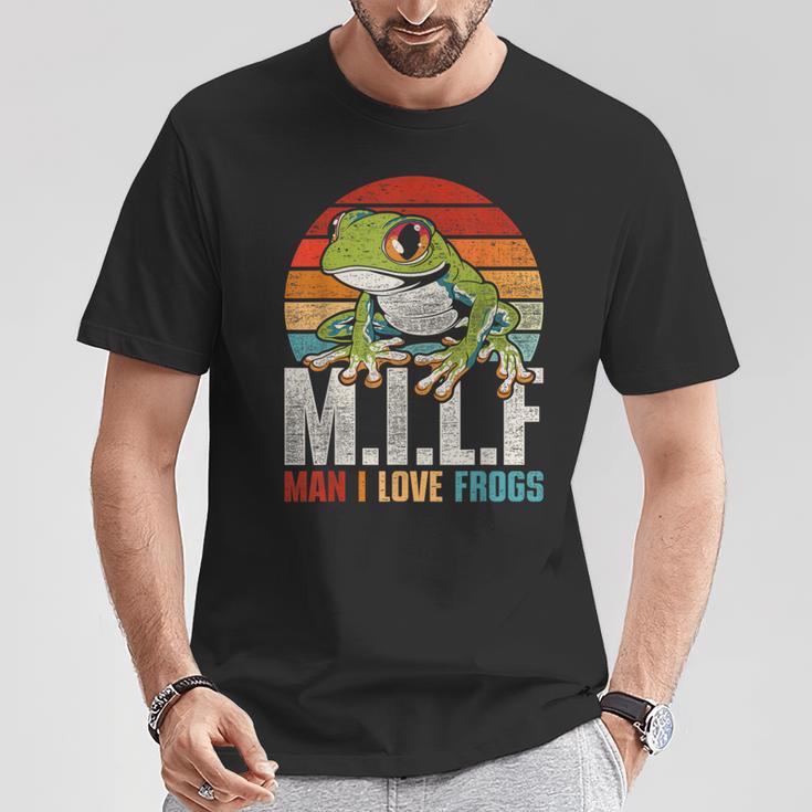 Man I Love Frogs Red Eye Leaf Frog T-Shirt Lustige Geschenke