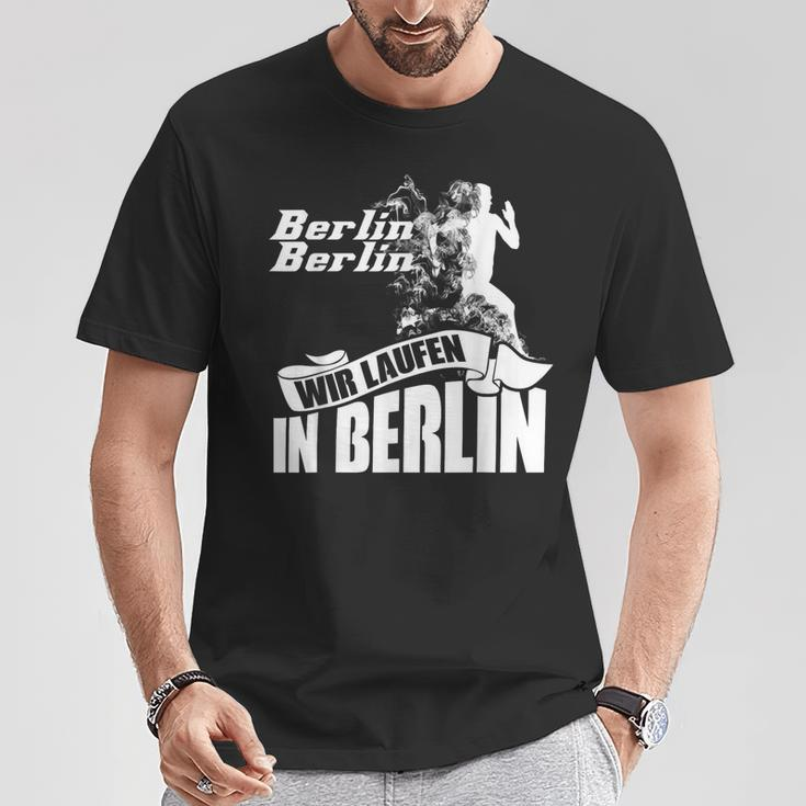 Marathon Berlin Motif Running Vent Clothing Athletes Runner T-Shirt Lustige Geschenke