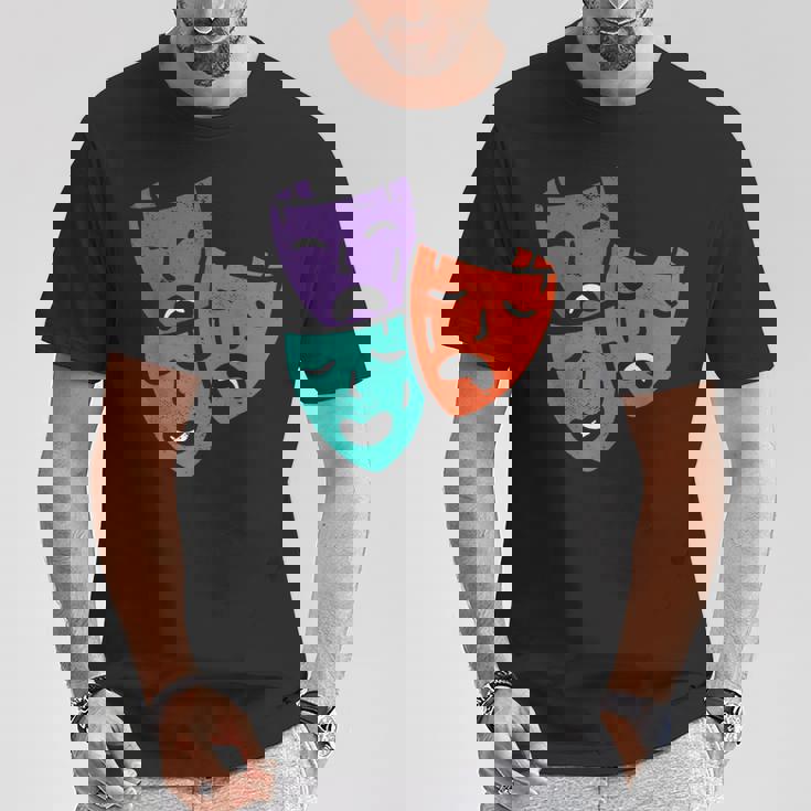 Máscaras De Teatro De Época I Actores I Teatro Camiseta unisex Regalos divertidos