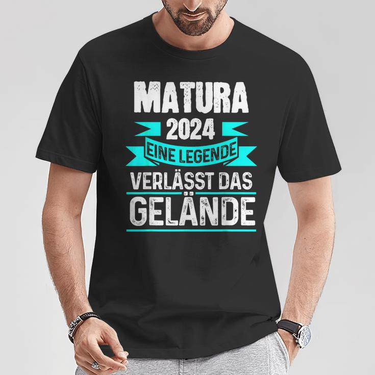 Matura 2024 Eine Legende Verlässt Das Matura Bestanden T-Shirt Lustige Geschenke