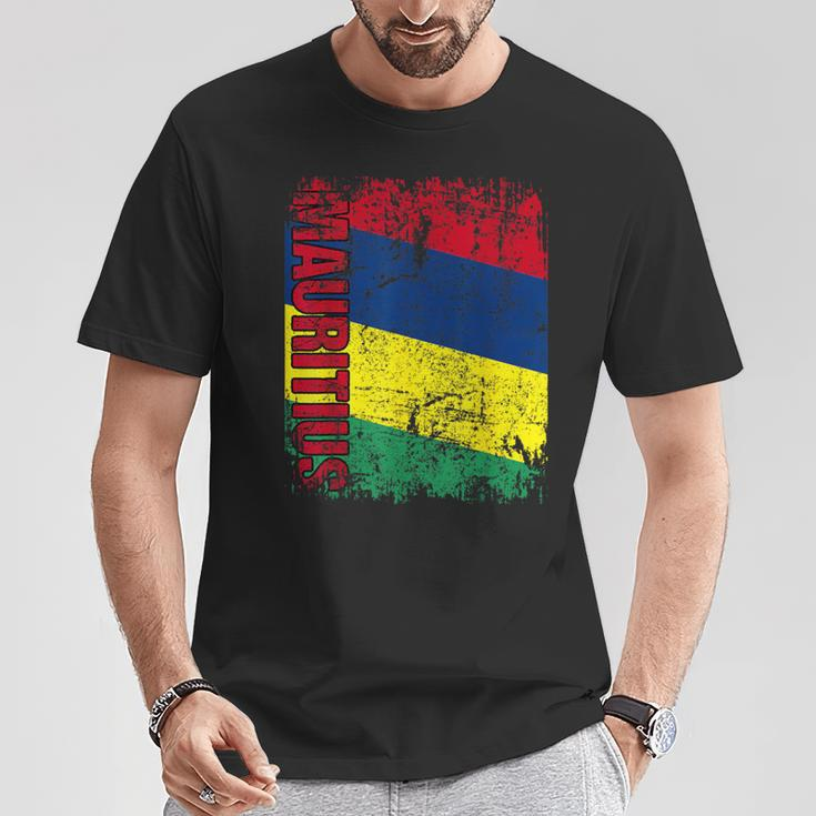 Mauritius Flag Vintage Distressed Mauritius T-Shirt Unique Gifts