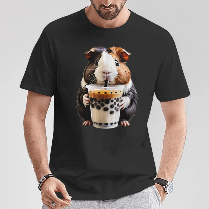 Meerschweinchen Boba Bubble Milk Tea Kawaii Cute Animal Lover T-Shirt Lustige Geschenke