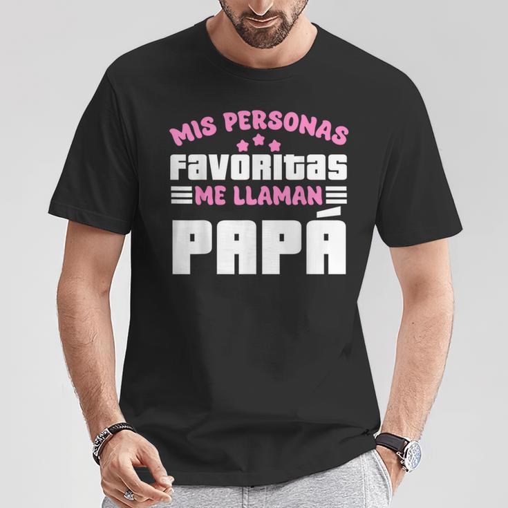 Meine Lieblingspersonen Ich Rufe Papa Für Eltern An T-Shirt Lustige Geschenke