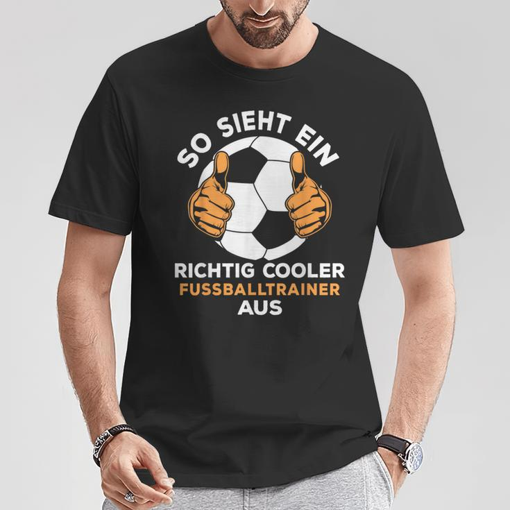 Men's Richtig Cool Football Trainer Black S T-Shirt Lustige Geschenke