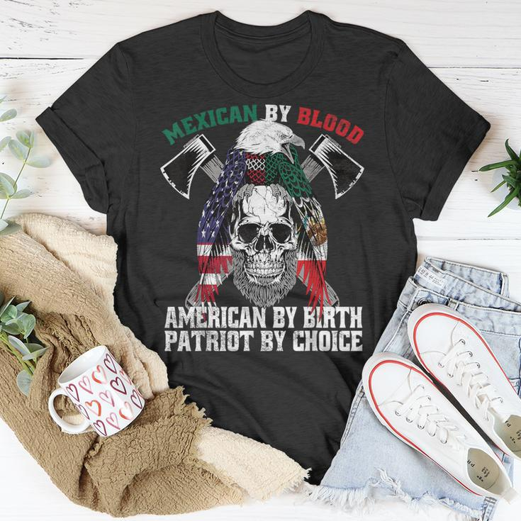 Mexican By Blood American By Birth Patriot By Choice Eagle T-Shirt Unique Gifts