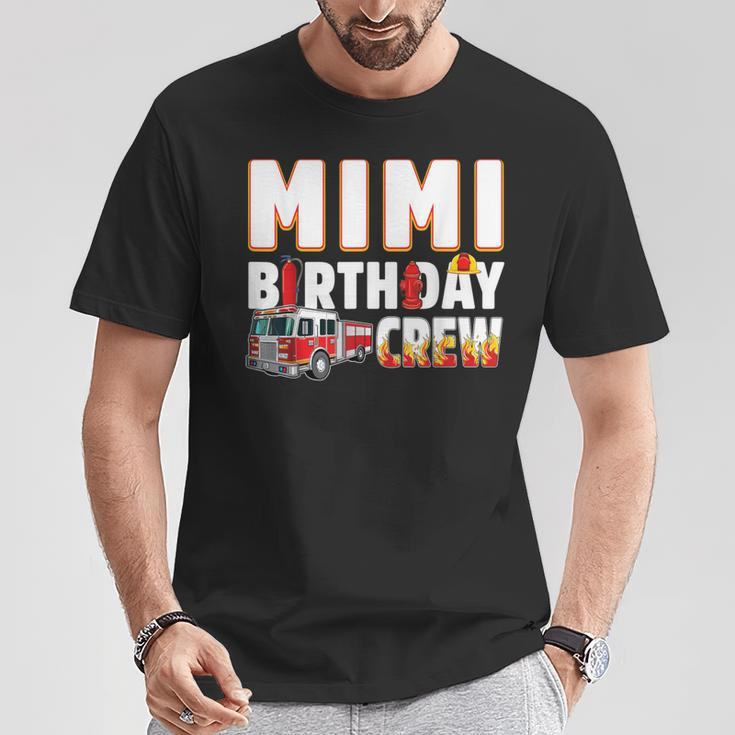Mimi Birthday Crew Fire Truck Firefighter T-Shirt Unique Gifts