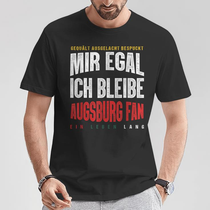 Mir Egal Ich Bleibe Augsburg Fan Football Fan Club T-Shirt Lustige Geschenke