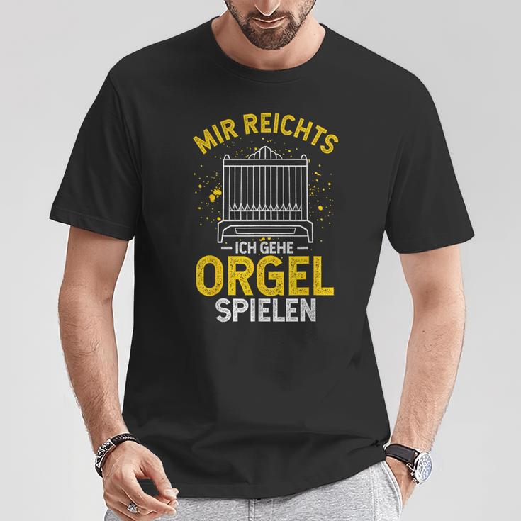 Mir Egal Ich Geh Orgel Spielen Kirche Klavier Orgelfan T-Shirt Lustige Geschenke