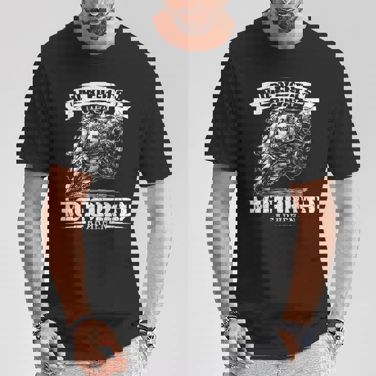 Mir Reicht's Ich Geh Motorcycle Fahren Cool Biker Saying S T-Shirt Lustige Geschenke