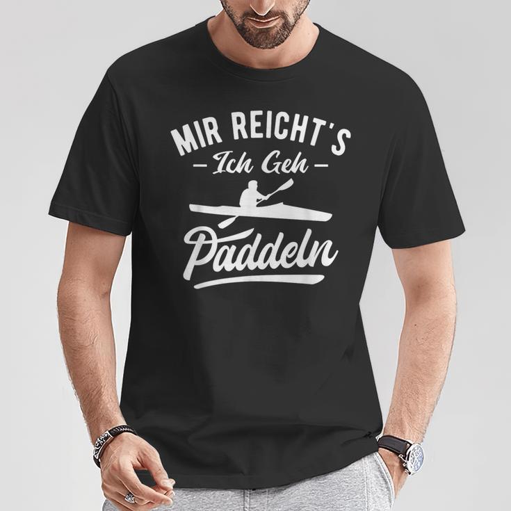 Mir Reichts Ich Geh Paddler Paddle Boat Kayak Black S T-Shirt Lustige Geschenke