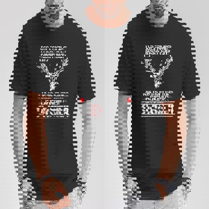 Modèle Pour Chasseur Tète De Cerf T-Shirt Cadeaux drôles