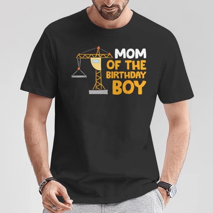 Mom Of The Birthday Boy Construction Crew Birthday Party T-Shirt Unique Gifts