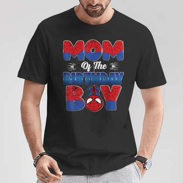 Mom And Dad Birthday Boy Spider Family Matching T-Shirt Unique Gifts