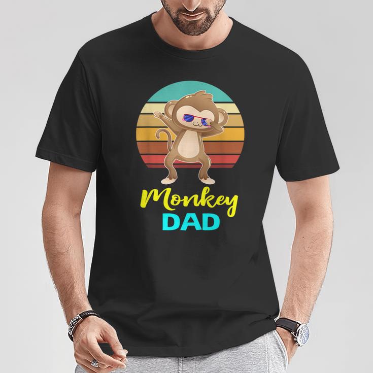 Monkey Dad Lovers Daddy Fathers T-Shirt Unique Gifts