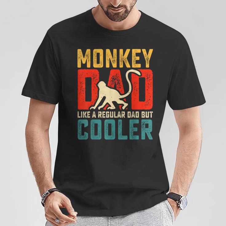 Monkey Dad Like A Regular Dad But Cooler Father's Day T-Shirt Unique Gifts