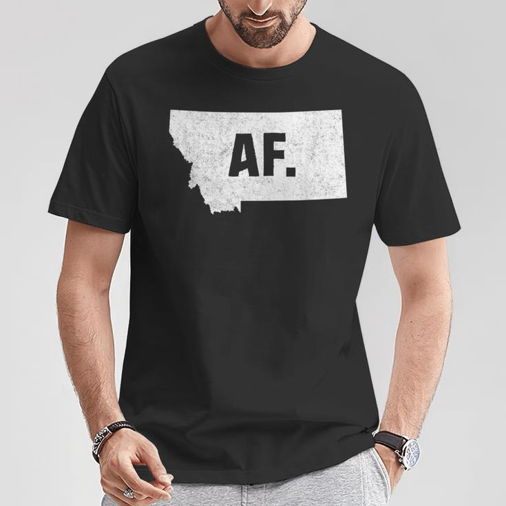Montana Af Distressed Home State T-Shirt Unique Gifts