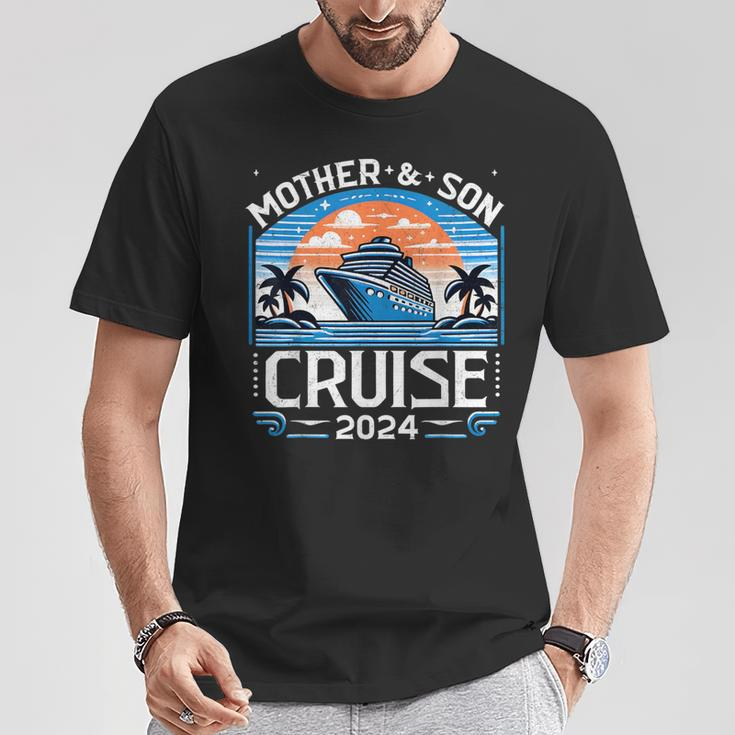 Mother And Son Cruise 2024 Family Vacation 2024 T-Shirt Unique Gifts