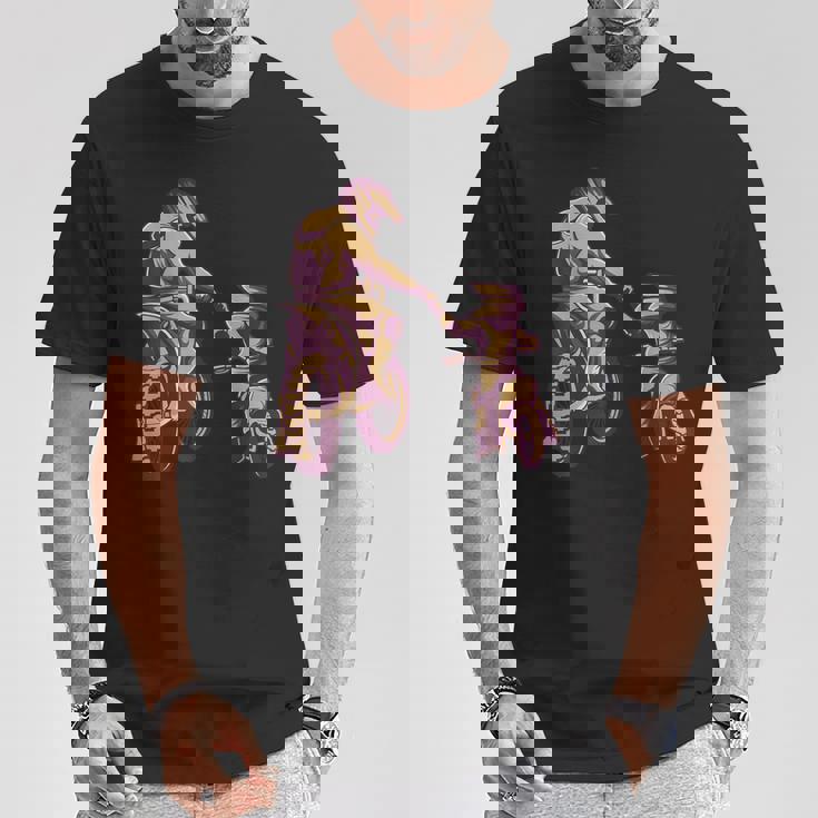 Motocross Padre E Hijo Día Del Padre Camiseta unisex Regalos divertidos