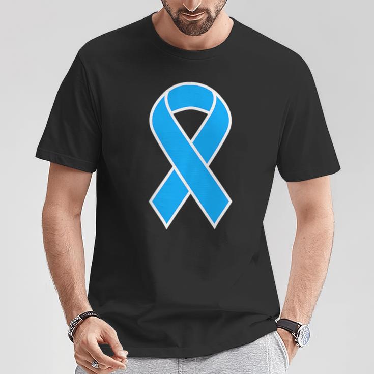 National Foster Care Month Blue Ribbon In Corner T-Shirt Unique Gifts