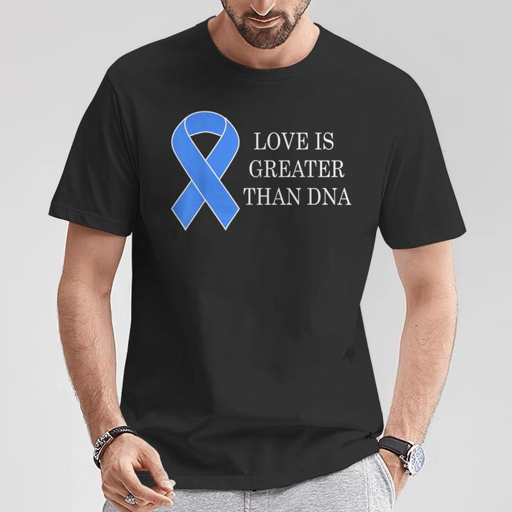 National Foster Care Month Blue Ribbon Love T-Shirt Unique Gifts