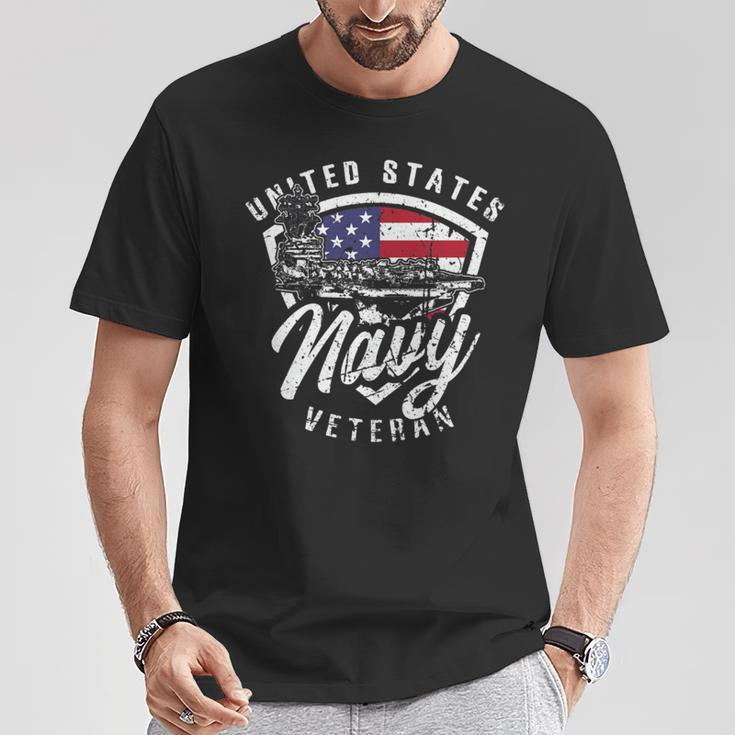 Navy Proud Patriotic Veteran Retired T-Shirt Unique Gifts