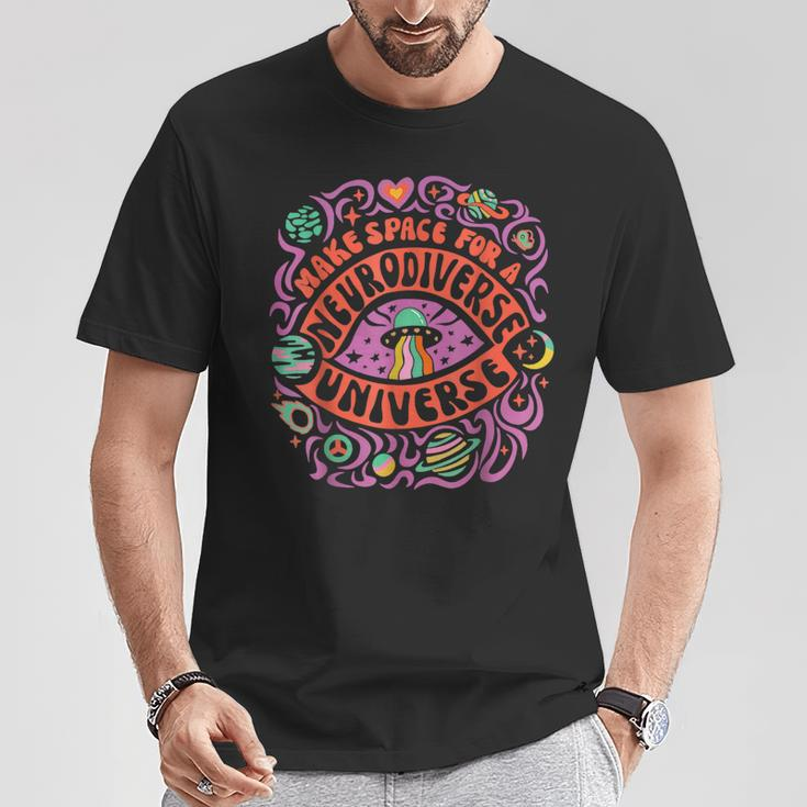 Neurodiverse Universe Neurodiversity Adhd Autism Awareness T-Shirt Unique Gifts