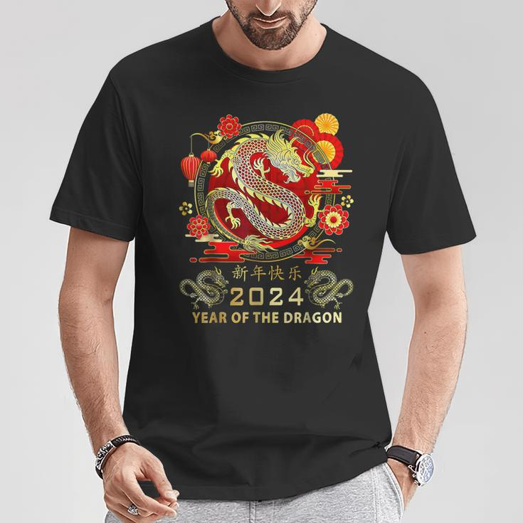 New Year 2024 Dragon Lunar New Year Year Of The Dragon T-Shirt Personalized Gifts