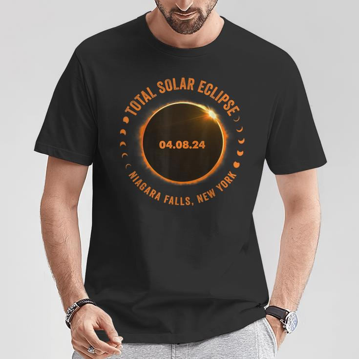 Niagara Falls New York State Total Solar Eclipse 2024 T-Shirt Unique Gifts