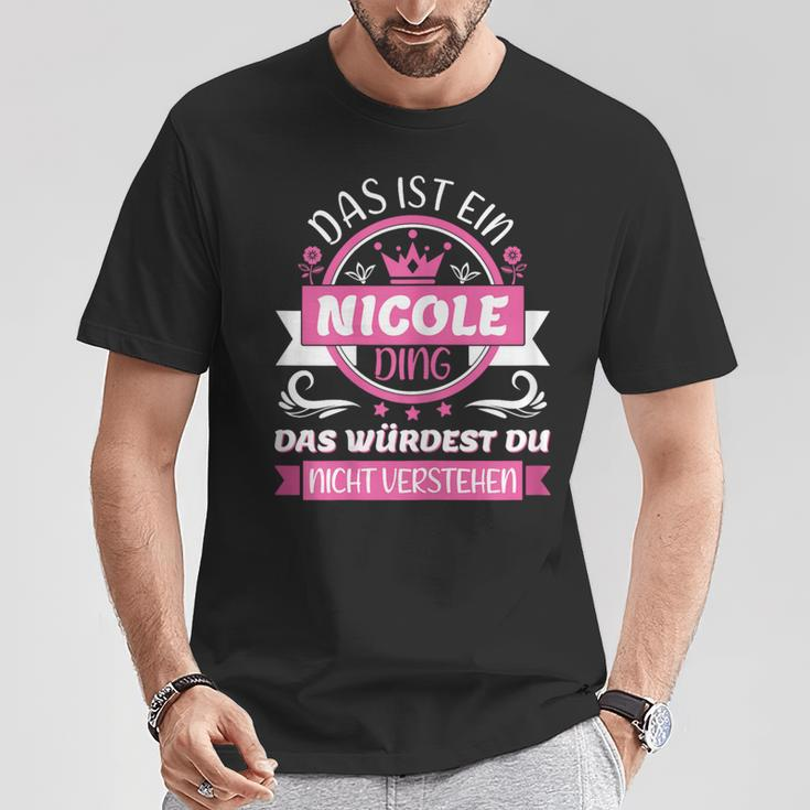 Nicole Name Name Name Day Das Ist Ein Nicole Ding T-Shirt Lustige Geschenke