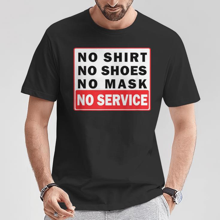 No No Shoes No Mask No Service T-Shirt Unique Gifts