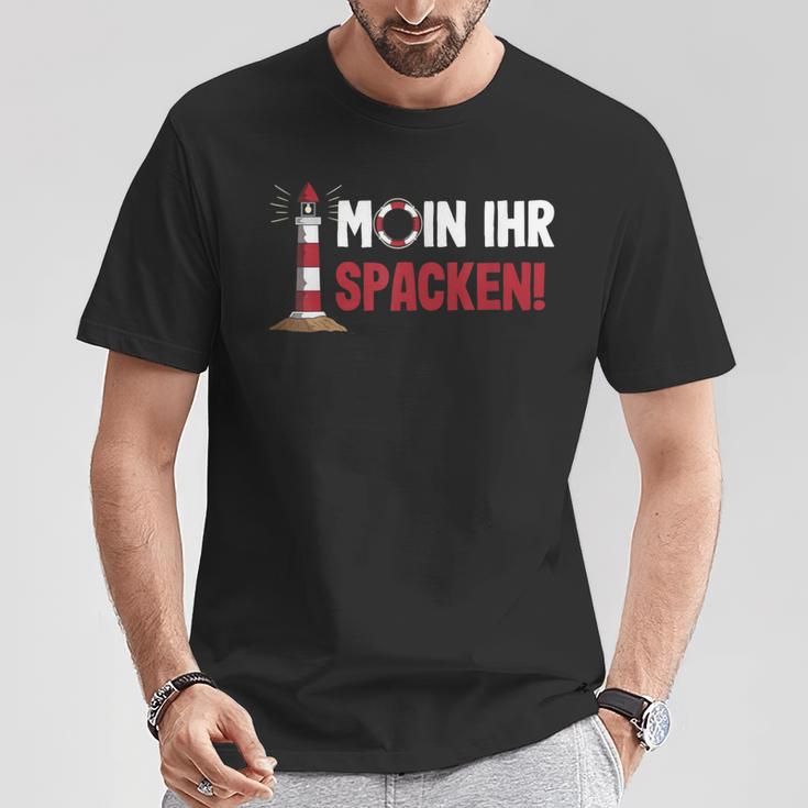 Norddeutsch Moin Ihr Spacken Flat German T-Shirt Lustige Geschenke