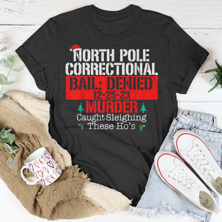 North Pole Correctional Sleighing These Ho's Matching Family T-Shirt Unique Gifts