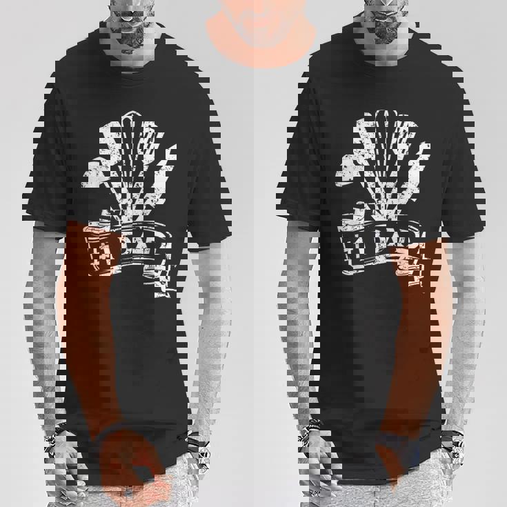 Number One Cooking Dad For Fathers Day Cooking Daddy T-Shirt Unique Gifts