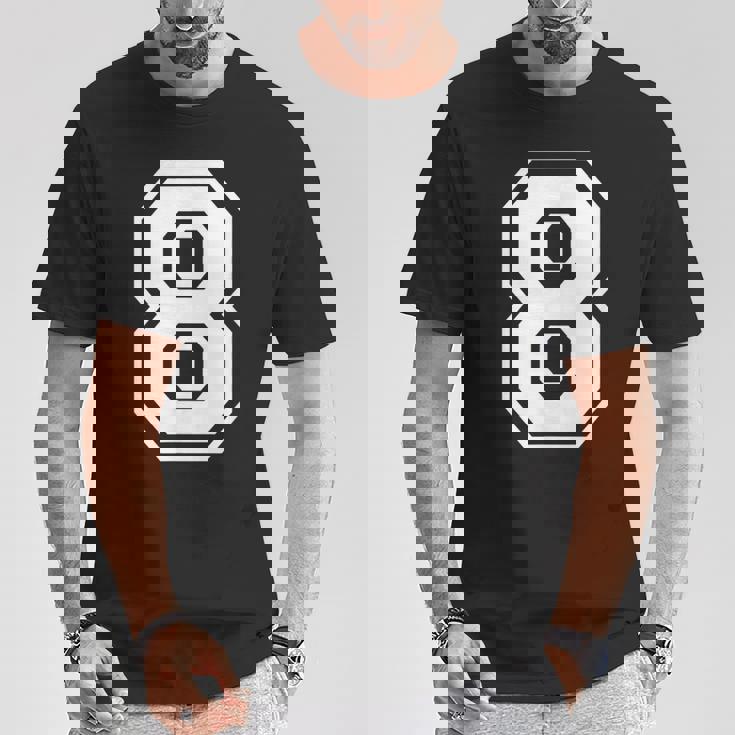 Numerada Con Número 8 De Regalo De Cumpleaños Camiseta unisex Regalos divertidos