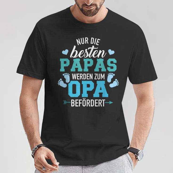 Nur Die Besten Papas Werden Zum Opa Befördert T-Shirt Lustige Geschenke