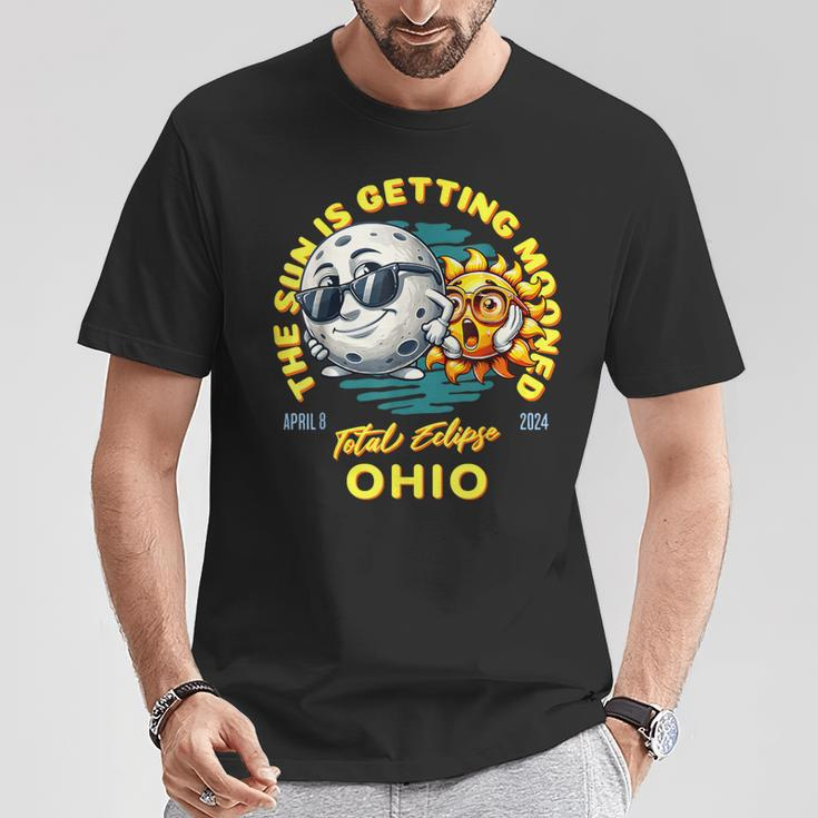 Ohio Solar Eclipse Apr 8 2024 Sun Is Getting Mooned T-Shirt Unique Gifts