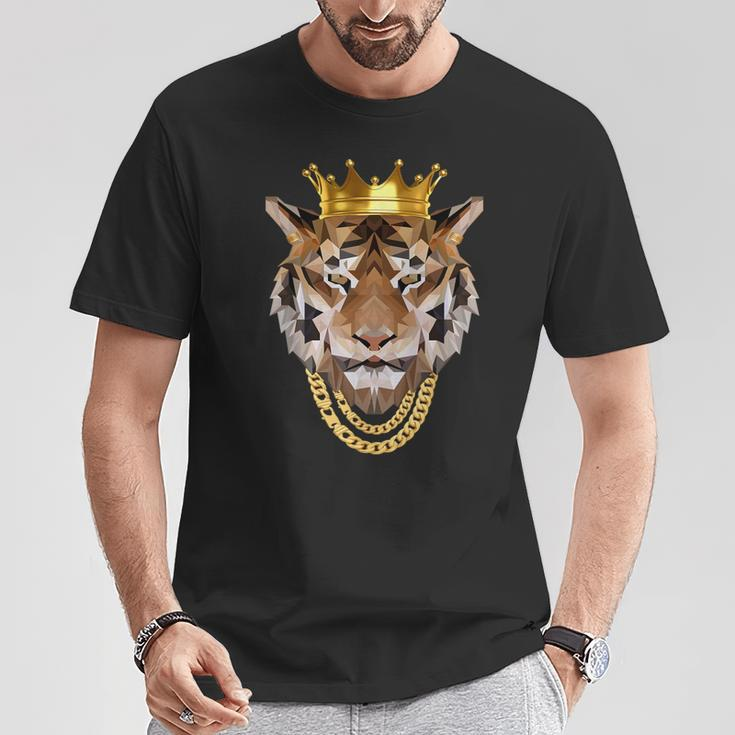 Oldschool Hip Hop Origami Tiger King Jungle Rap Dance T-Shirt Lustige Geschenke