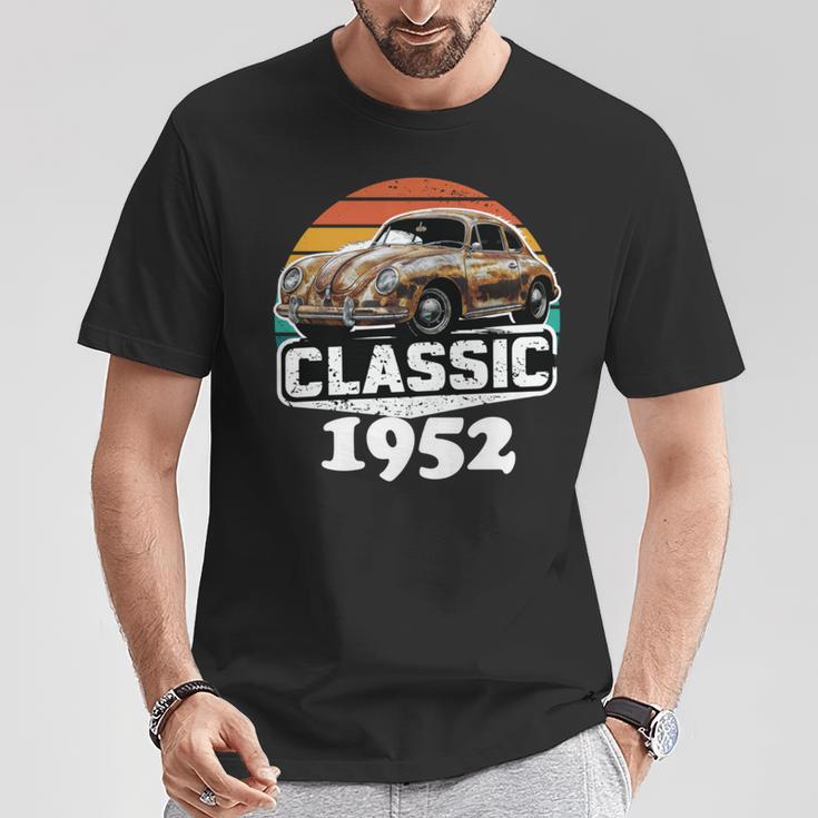 Oldtimer 1952 Geburtstag Für Männer Papaatertag T-Shirt Lustige Geschenke