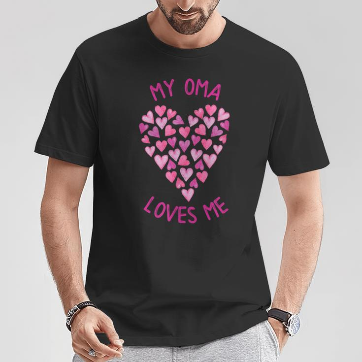 My Oma Loves Me Valentine Hearts For Girls T-Shirt Unique Gifts