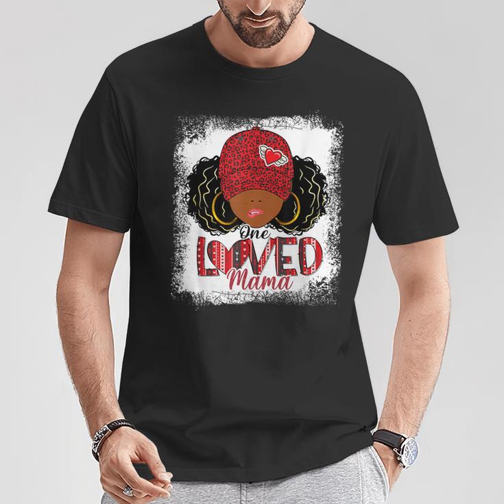 One Loved Mama Black Mom African American Valentines Day T-Shirt Unique Gifts