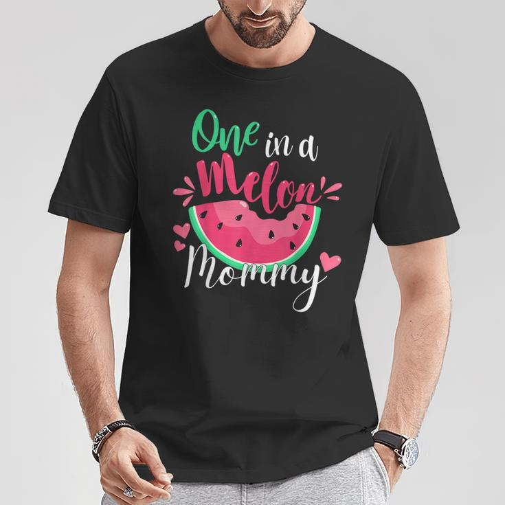 One In A Melon Mommy Birthday Party Matching Family Group T-Shirt Unique Gifts