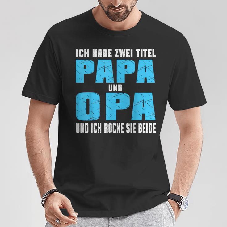 Opa Atertag Papa Spruch Grossvater Geschenk T-Shirt Lustige Geschenke