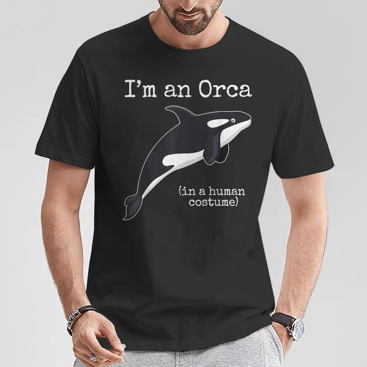 Orca Killer Whale Costume Ich Bin Ein Orca People Costume T-Shirt Lustige Geschenke