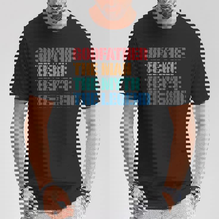 Padrino Hombre Mito Leyenda Ahijado Padrino Camiseta unisex Regalos divertidos