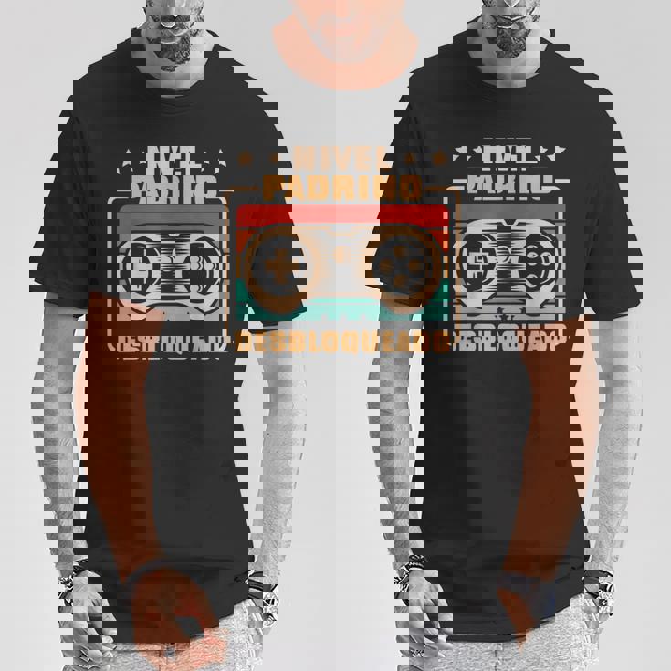Padrino Nivel Padrino Desbloqueado Camiseta unisex Regalos divertidos