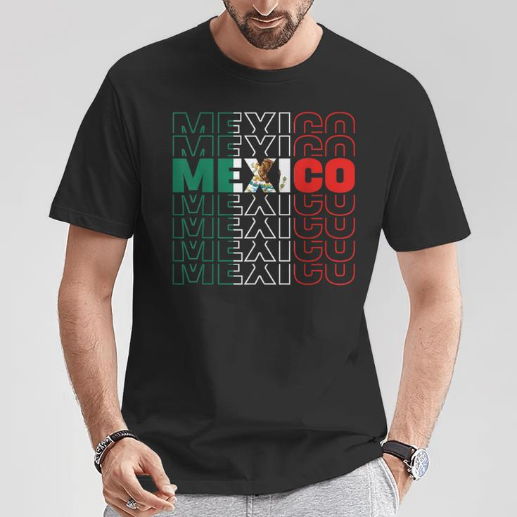 Hispanic Heritage Mexico Flag Proud Mexican Roots Pride T-Shirt Funny Gifts