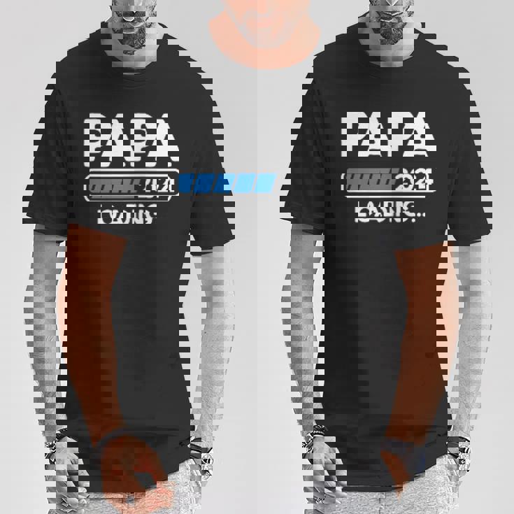 Papa 2024 Cargando Anuncio De Embarazo Soon To Be Papa Camiseta unisex Regalos divertidos