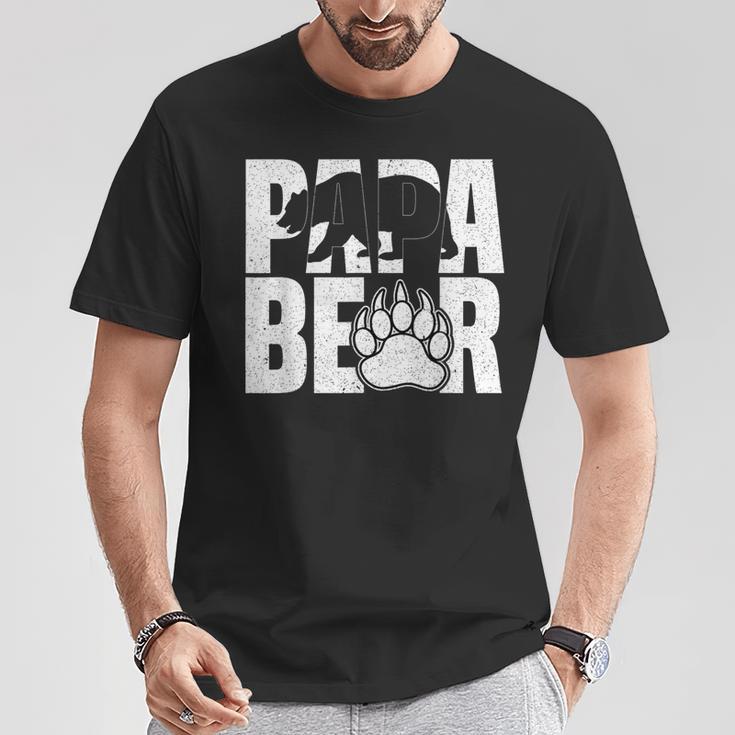 Papa Bärintage Papa Bär Liebhaber Papa Papaatertag T-Shirt Lustige Geschenke