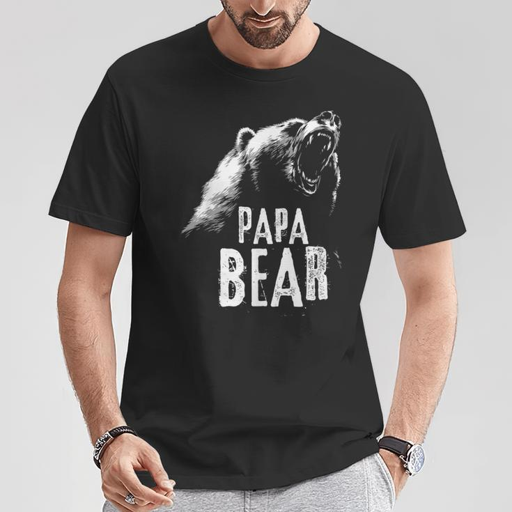 Papa Bear Best Dad Fathers Day Father Pop T-Shirt Unique Gifts